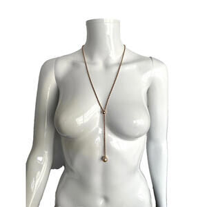 Honora Collection  Fresh Water  Single Pearl 16" Drop Necklace Rose Gold Color